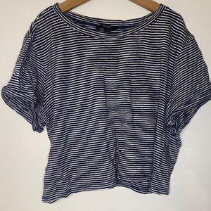 cropped striped top